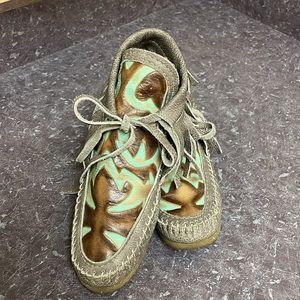 Holy Cow Couture Fringe Moccasins